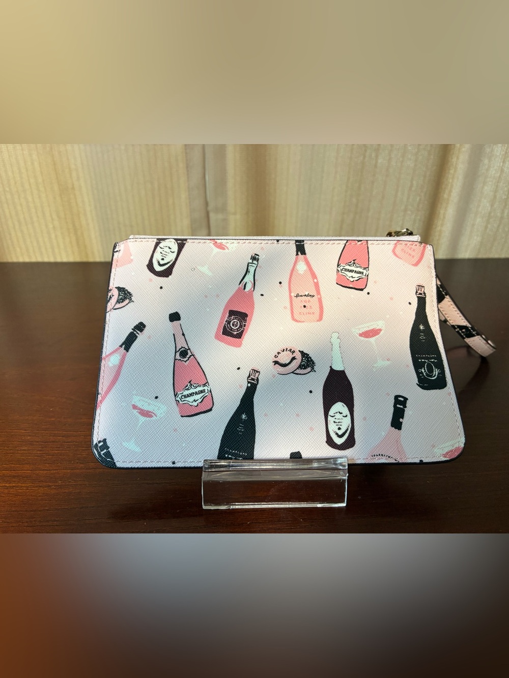 kate spade Pink & Black Champagne Bottle Wristlet - Picture 2 of 4
